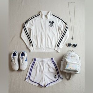 Disney World Epcot Mickey Mouse Zip Up Jacket “One Mouse‎ One World” Shirt